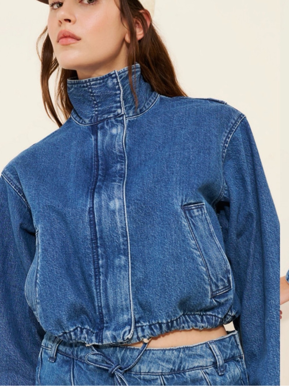 Madewell Crop Denim Field Jacket - Picture 4 of 6